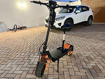 2 tekerli scooter: Elektrik skuter – güclü ofroad model - İki amortizatorlu asqı — 2