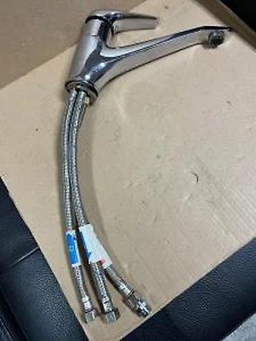 Slavine: Jednoručna kuhinjska slavina – hrom - Materijal: mesing sa hromiranom — 7