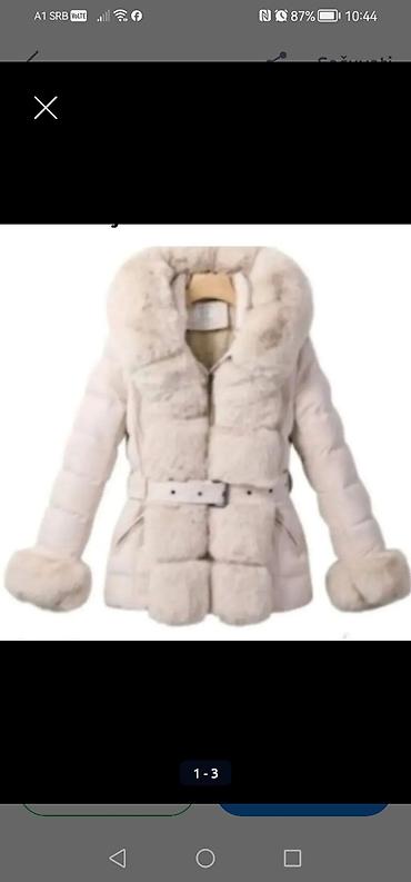 ugg: Ženska zimska jakna sa krznom – bež/šampanj ton - Elegantna — 2
