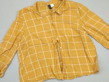 żółte bluzki damskie: Koszula Damska, H&M, S, stan - Bardzo dobry