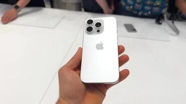 Apple iPhone: IPhone 16 Pro, Б/у, White Titanium, Защитное стекло, Чехол, В рассрочку