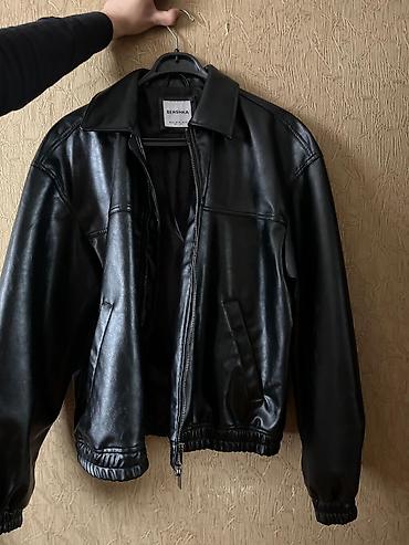 oversize kurtka: Kurtka, Dəri, Yaz, Bershka, M — 5