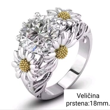 pepco nova varos: Women's ring, Material: Pearl, Cubic zirconia