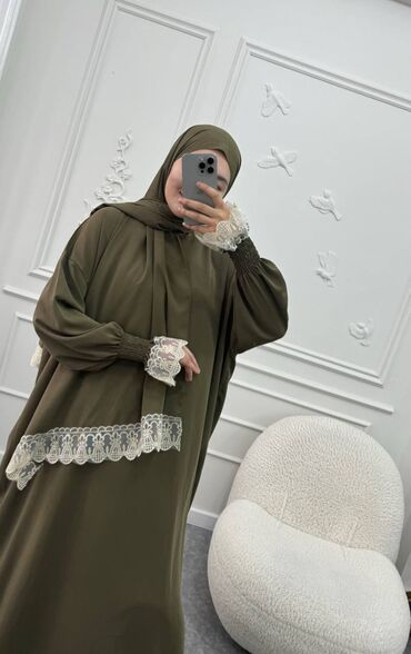 платье халат с пайетками: Самый популярный Намазник🌹 ‼️Платье в комплекте с шарфом с ﻿вшитый