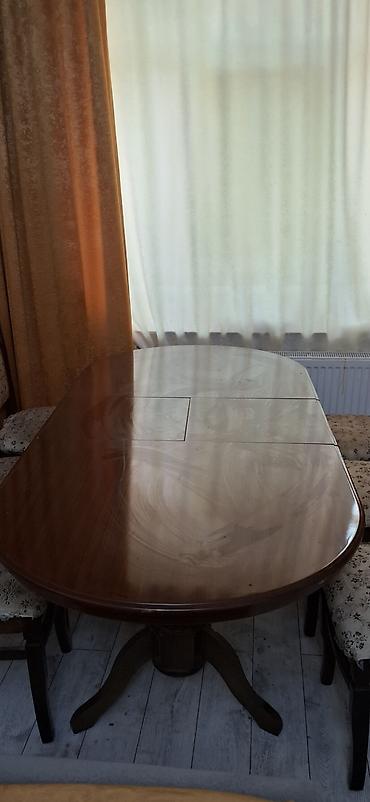 Ağac yemək masası - Material: tam ağac, cilalı taxta üstəlik - Forma lalafo.az -da Ağac yemək masası - Material: tam ağac, cilalı taxta üstəlik - Forma