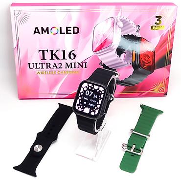 agilli saat: Kateqoriya: Smart saatlar Brend: Amoled Model: TK16 Ultra 2 Mini — 1