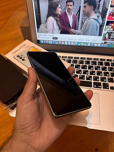 samsung a73 5g: Samsung Galaxy A73 5G, rəng - Yaşıl, Barmaq izi — 1