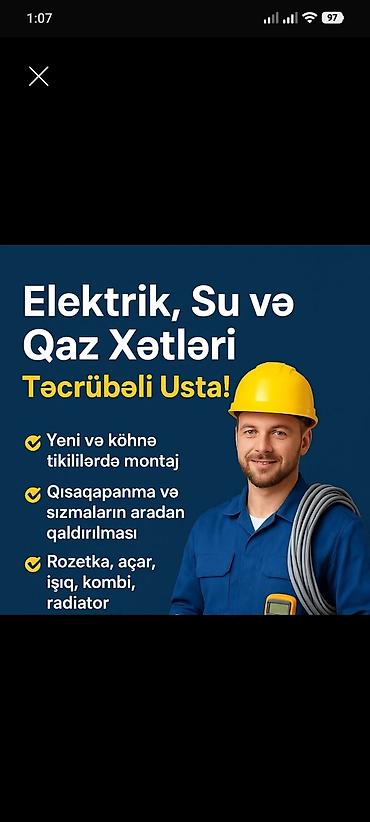 Elektrik işləri: 🏠 Ev, həyət və obyektlərdə müxtəlif usta işləri görülür! ⚡ Elektrik — 2