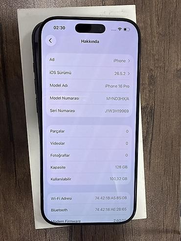 world telecom iphone 12 pro: IPhone 16 Pro, 128 GB, Graphite, Zəmanət, Simsiz şarj, Face ID — 4