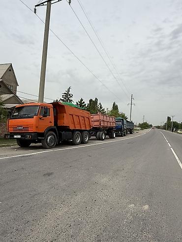 Прицепы и полуприцепы: Самосвал КАМАЗ 65115 с прицепом-самосвалом - Колесная формула 6x4. - — 11
