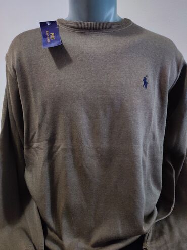 Džemperi: Džemper, Ralph Lauren, bоја - Siva, Pamuk — 4