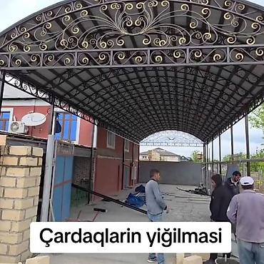 naves bəzəkləri: Məhsul/xidmət: Həyət, teras və avtodayanacaq üçün metal karkaslı — 6