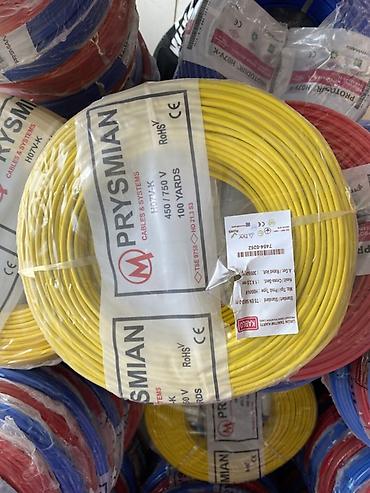 cabel: Məhsul: Elektrik kabeli rulonları – Prysmian və Akarsu Kablo Texniki — 2