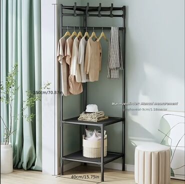 стол с зеркалом: Полка для одежды, Прямая