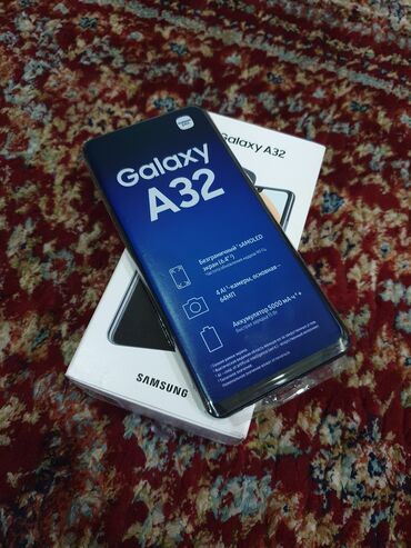 сони иксперия: Samsung Galaxy A32, Б/у, 128 ГБ, цвет - Черный, 2 SIM