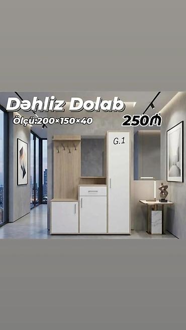 ucuz skaf: Dəhliz dolabı – model G.1 Ölçü: 200 × 150 × 40 sm Qiymət: 250 ₼ - — 1