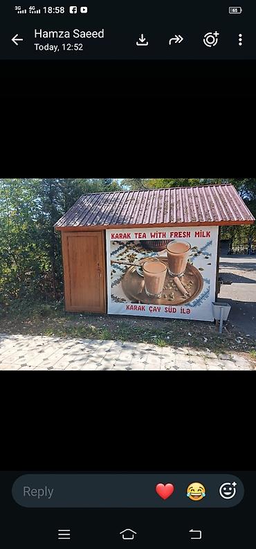 restoran avadanliq: Taxta “Desi Chai Express” kiosku – mobil içki və qəlyanaltı satış — 3