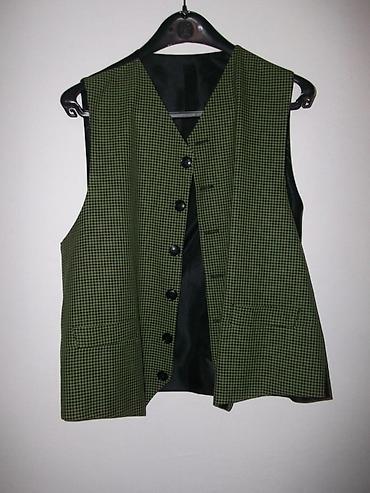 massimo duti: Karirani sako sa prslukom (komplet) Tre Fratelli. Par puta obučen. Kao — 4