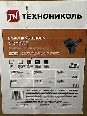 Воронка желоба ТЕХНОНИКОЛЬ (пластиковая водосточная система «Макси»)