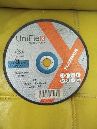 Digər alətlər: UniFlex Platinum markalı, paslanmayan polad kəsmək üçün nəzərdə