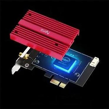 Modemi, ruteri i mrežni uređaji: Cudy AX5400 Wi‑Fi 6E + Bluetooth 5.2 PCIe adapter za desktop računare — 16