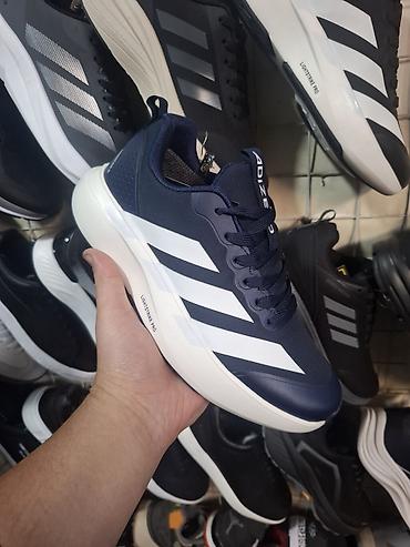 Мужские кроссовки, 40, 40.5, 41, Adidas, Новый, цвет - Синий, Бесплатная доставка, Платная доставка