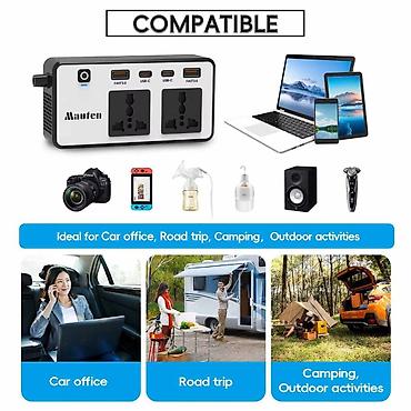 vita avto: 200W Avto DC/AC 12v-220v inverter 200W gücündə, avtomobil üçün — 5