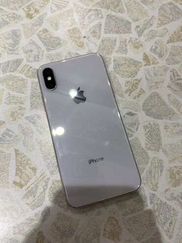 купить айфон xs дешево: IPhone Xs, Колдонулган, 64 ГБ, Ак, Заряддоочу түзүлүш, Коргоочу айнек, Кабель, 87 %