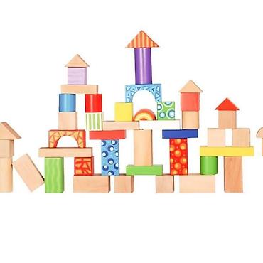 lagane patike: DRVENE KOCKE SA ŠARAMA – 100 KOM (ECO TOYS) Šifra proizvoda: Komplet — 2