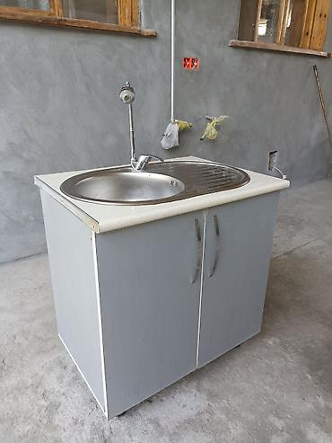 Mətbəx üçün lavabo dolabı və paslanmayan poladdan çanaq - Üst hissə