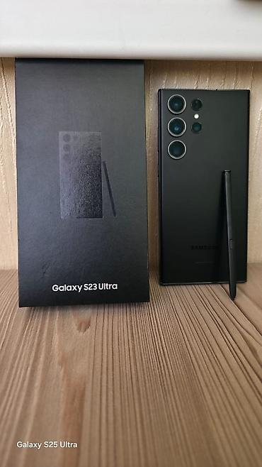 самсунк s23: Samsung Galaxy S25 Ultra, Б/у, 256 ГБ, цвет - Черный, 2 SIM — 1