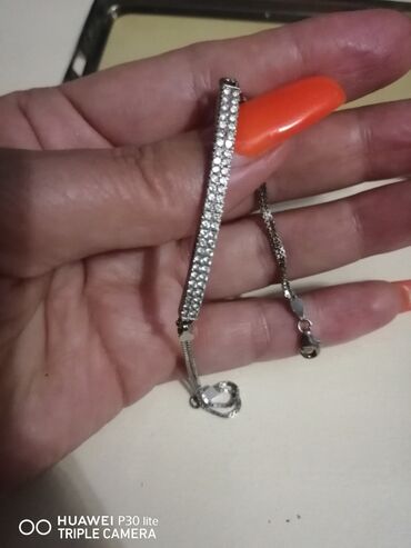 Bijuteriya dəstləri: Qizil suyuna salınmış gümüş qolbag — 8