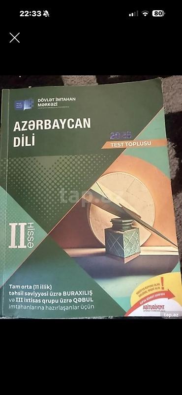 Testlər: Azərbaycan dili Testlər 11-ci sinif, DİM, 2-ci hissə — 1