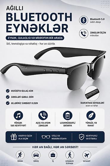 qara kedlər: Ağıllı Bluetooth Eynəklər Müasir texnologiyanı stil ilə birləşdirən — 1