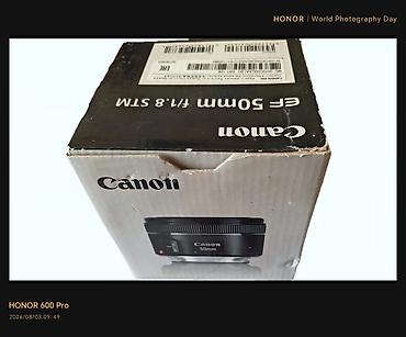 Foto və videokameralar: Canon EF 50mm f/1.8 STM obyektiv demek olarki istifade olunmayib. 550 — 2