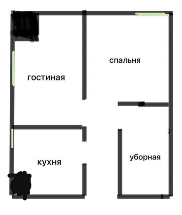 продаю дом по скрябина: 1 комната, 41 м², Элитка, 8 этаж, ПСО (под самоотделку)