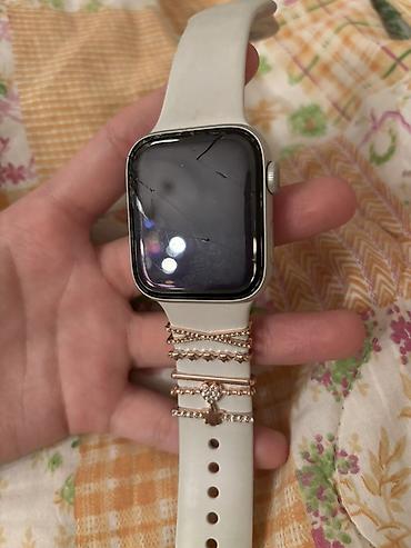 watch 8: Apple Watch 5 series 44mm Qutusu var, adapteri, üstündə 3 ədəd — 1