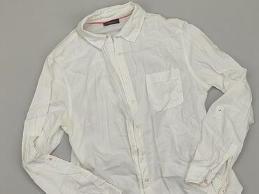 białe dopasowana bluzki z długim rękawem: Shirt, C&A, M (EU 38), condition - Very good