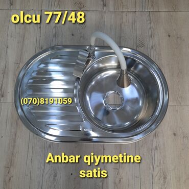 Mətbəx çanaqları: Qabyuyan moykalar nerjavika paslanmayan. leke saxlamayan. derin — 6