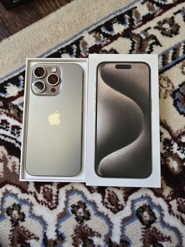 муляж для айфона: IPhone 15 Pro, Б/у, 256 ГБ, Natural Titanium, Коробка, 87 %