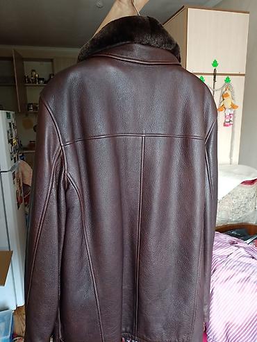 коженные: Мужская куртка, 3XL, Новый, цвет - Коричневый, Самовывоз — 3