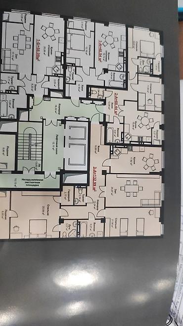 недвижимость манас жалал абад: 3 комнаты, 132 м², Кок-Жар ж/м Элитка, 11 этаж, ПСО (под самоотделку) — 2