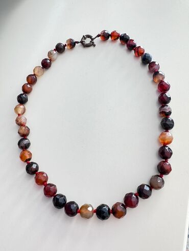 Серебряные наборы украшений: Жемчуг Жемчужное ожерелье 3 шт: 2 шт овал не длина 48 см, 1шт круглые — 9