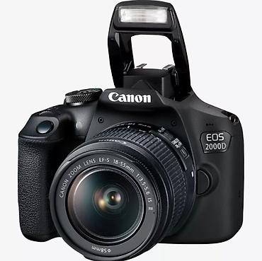 canon eos 2000d: Canon EOS 2000D DSLR fotoaparat + Canon EF‑S 18‑55mm f/3.5‑5.6 IS II — 2