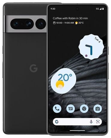 Google: Google Pixel 7 Pro, Б/у, 256 ГБ, цвет - Черный, 1 SIM, 2 SIM, eSIM