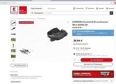 Ostala baštenska oprema: GARDENA rezervno sečivo za žbunje – 18 cm (model 02343-20) - — 15