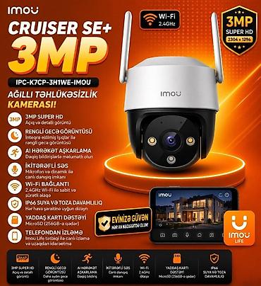 Wifi kamera imou Cruiser SE+ 3M IPC-K7CP-3H1WE Ev, ofis, mağaza at lalafo.az Wifi kamera imou Cruiser SE+ 3M IPC-K7CP-3H1WE Ev, ofis, mağaza