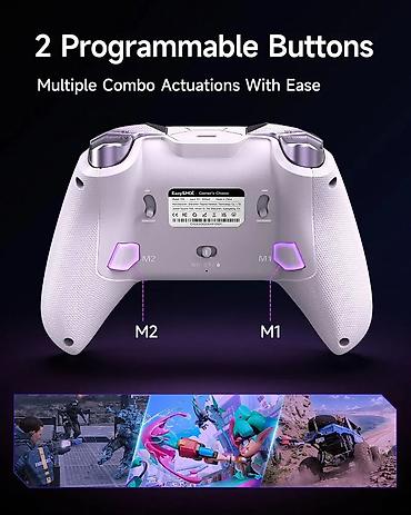 Video oyunlar üçün aksesuarlar: EasySMX D10 gamepad (TMR sensorlu) – Tamamilə yenidir! Gamepad yeni — 7