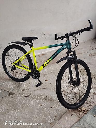 12 dyumlu velosiped: ZIGZAG şəhər/trek velosipedi - Rəng: sarı-yaşıl ombre (çərçivədə — 2