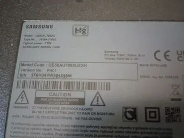 Aksesoari za TV i video: Samsung UE50NU7092 LED TV u delovima Main board KANT-SU50 BN9646823A — 8